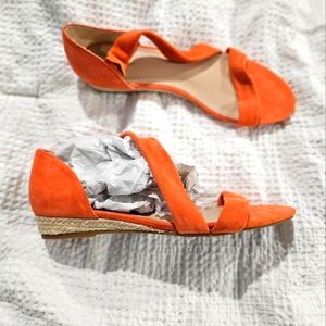 Aldo orange suede sandals NWT